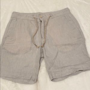 Zara men’s small linen blend shorts